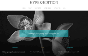 HYPER EDITION, a full-fledged NFT art platform for photography and contemporary art, launches.