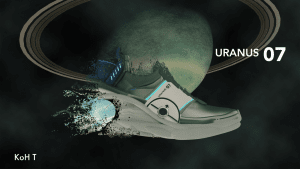 Digital sneaker "URANUS 07" by "KoH T"  available at "MetaMart"