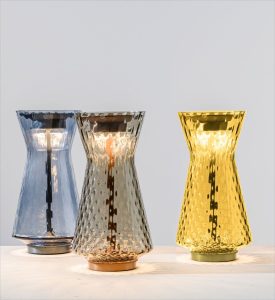 Architect Francesco Lucchese Designs for Murano Glass Brand VENINI its New Table Lamp "Tiara Luce"