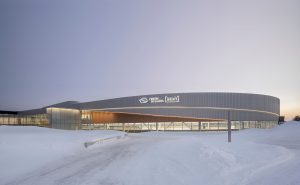 Speed Inspires Lemay's Design of the Largest Indoor Ice Ring in North America