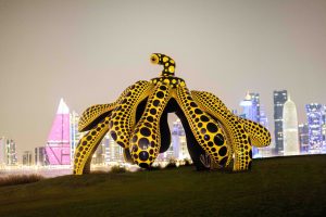 Yayoi Kusama Art Installation Invites Guests to Qatar Visiting the FIFA World Cup from Around the World