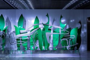 "Shaped by Air" installation inspired by Lexus Electrified Sport on display