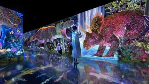 teamLab Presents "Catching and Collecting in the Dinosaur Forest" at Galaxy Harajuku