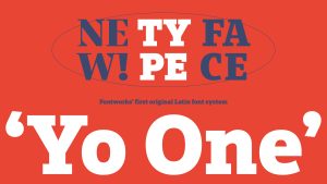 フォントワークスが初のオリジナル欧文書体「Yo One」156フォントをリリース